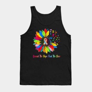 Fight Cancer In All Color Ribbon Spread The  Find a Cure Tank Top